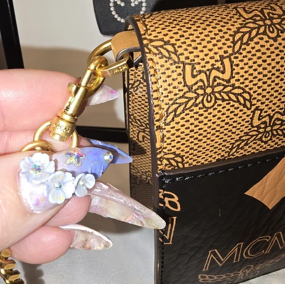 MCM Black and Tan Crossbody Bag. NWT - Picture 6 of 15